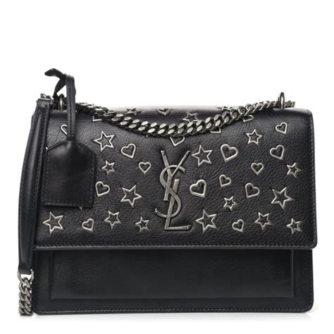 ysl handbags hearts stars|SAINT LAURENT Calfskin Stars and Hearts Medium Monogram .